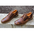 Brown Men Business Cowhide Shoes (NX 437)